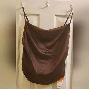 Cider Chocolate Satin Cami Size XL